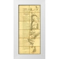 thumbnail image 1 of Vintage Maps 16x32 White Modern Wood Framed Museum Art Print Titled - Battle of Monmouth or Freehold New Jersey 1778, 1 of 4