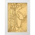thumbnail image 1 of Vintage Maps 17x24 White Modern Wood Framed Museum Art Print Titled - Road from Kings Bridge to White Plains 1778, 1 of 4