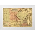 thumbnail image 1 of Vintage Maps 18x13 White Modern Wood Framed Museum Art Print Titled - Milwaukee and Saint Paul Railway 1872, 1 of 4