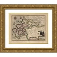 thumbnail image 1 of Vintage Maps 18x15 Gold Ornate Wood Framed with Double Matting Museum Art Print Titled - Map of Holland, 1 of 4