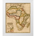 thumbnail image 1 of Vintage Maps 20x23 White Modern Wood Framed Museum Art Print Titled - Africa 1817, 1 of 4