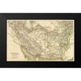 thumbnail image 1 of Vintage Maps 24x16 Black Modern Framed Museum Art Print Titled - Persia Afghanistan and Baluchistan 1901, 1 of 4