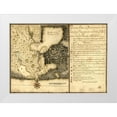 thumbnail image 1 of Vintage Maps 24x18 White Modern Wood Framed Museum Art Print Titled - Plan of Guantanamo Bay Cuba 1751, 1 of 4