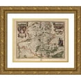 thumbnail image 1 of Vintage Maps 24x19 Gold Ornate Wood Framed with Double Matting Museum Art Print Titled - Maps of Hainot Belgium, 1 of 4