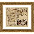 thumbnail image 1 of Vintage Maps 30x26 Gold Ornate Wood Framed with Double Matting Museum Art Print Titled - Peking or Pekin or Beijing China, 1 of 4