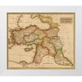 thumbnail image 1 of Vintage Maps 31x26 White Modern Wood Framed Museum Art Print Titled - Turkey in Asia Middle East 1817, 1 of 4