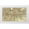 thumbnail image 1 of Vintage Maps 32x20 White Modern Wood Framed Museum Art Print Titled - Ohio Southern 1881, 1 of 4