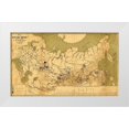 thumbnail image 1 of Vintage Maps 32x20 White Modern Wood Framed Museum Art Print Titled - Precious Metals in Imperial Russia 1890, 1 of 4