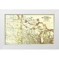 thumbnail image 1 of Vintage Maps 32x21 White Modern Wood Framed Museum Art Print Titled - Duluth and Winnipeg Railroad 1881, 1 of 4