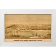 thumbnail image 1 of Vintage Maps 32x21 White Modern Wood Framed Museum Art Print Titled - Encampment of US Federal Troops at Newport News 1861, 1 of 4