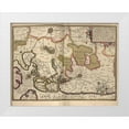 thumbnail image 1 of Vintage Maps 32x26 White Modern Wood Framed Museum Art Print Titled - Netherlands Map Zeeland, 1 of 4
