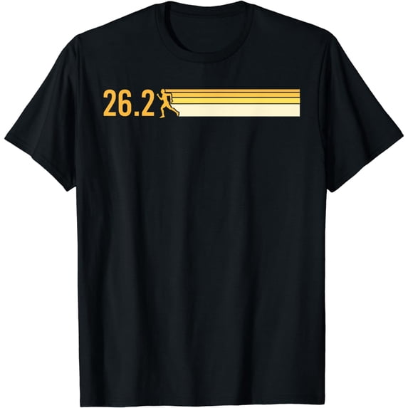 Vintage Marathon Art Men Women Marathoner 26.2 Miles Runner T-Shirt