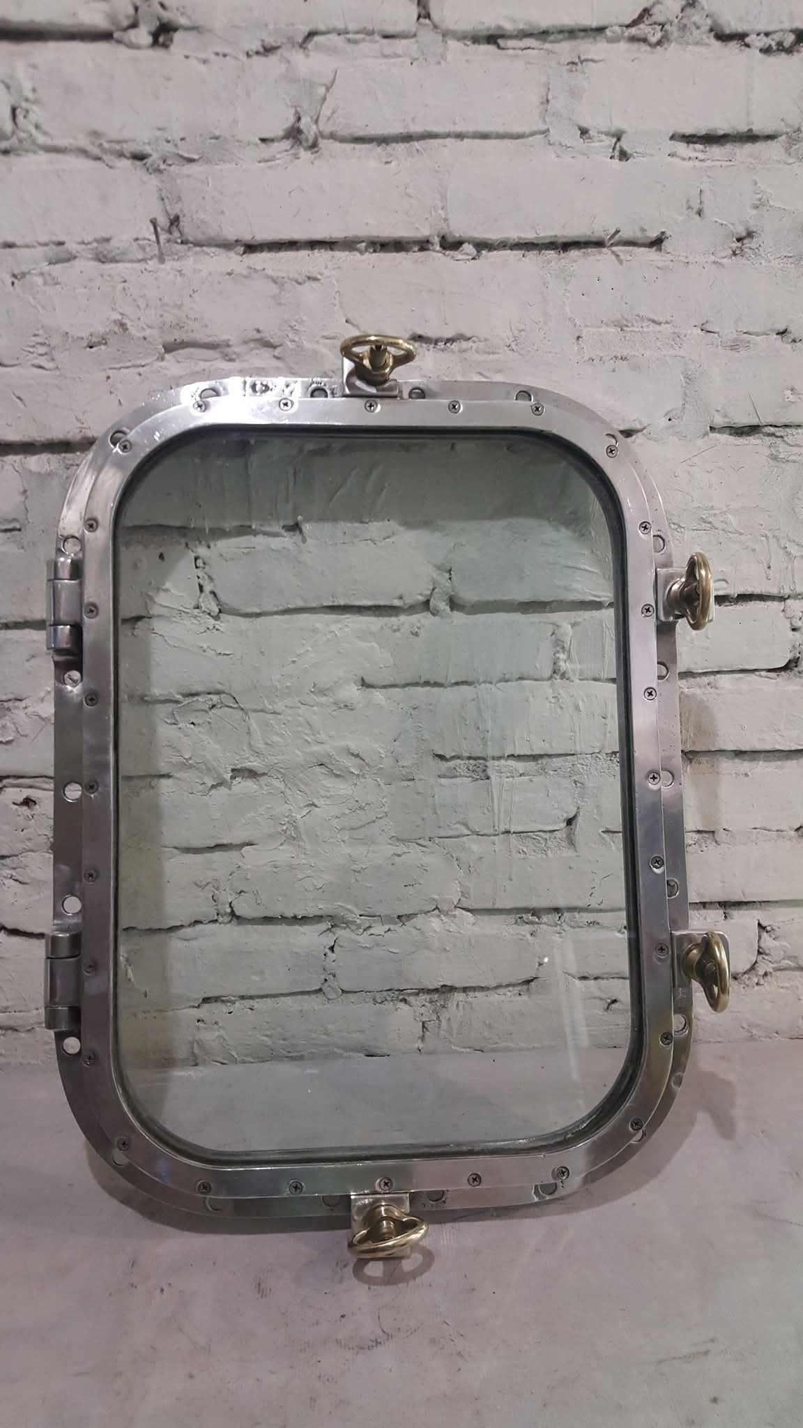 Vintage Marine Aluminum Square Porthole Window – Salvaged & Reclaimed ...