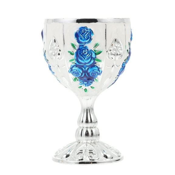 WRISTBIQUE Wedding Occasion Wine Cup Blue Metal 1Set 2.7X1.6X1.6In