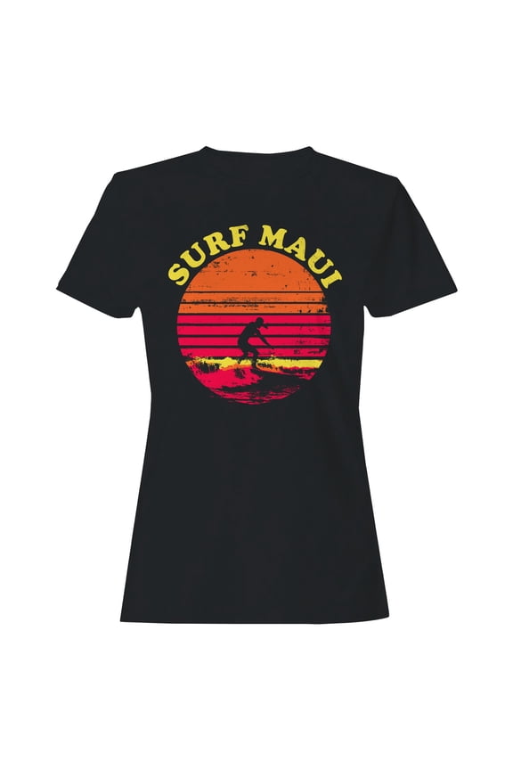 Vintage Maui Sunset Surf Women's T-shirt