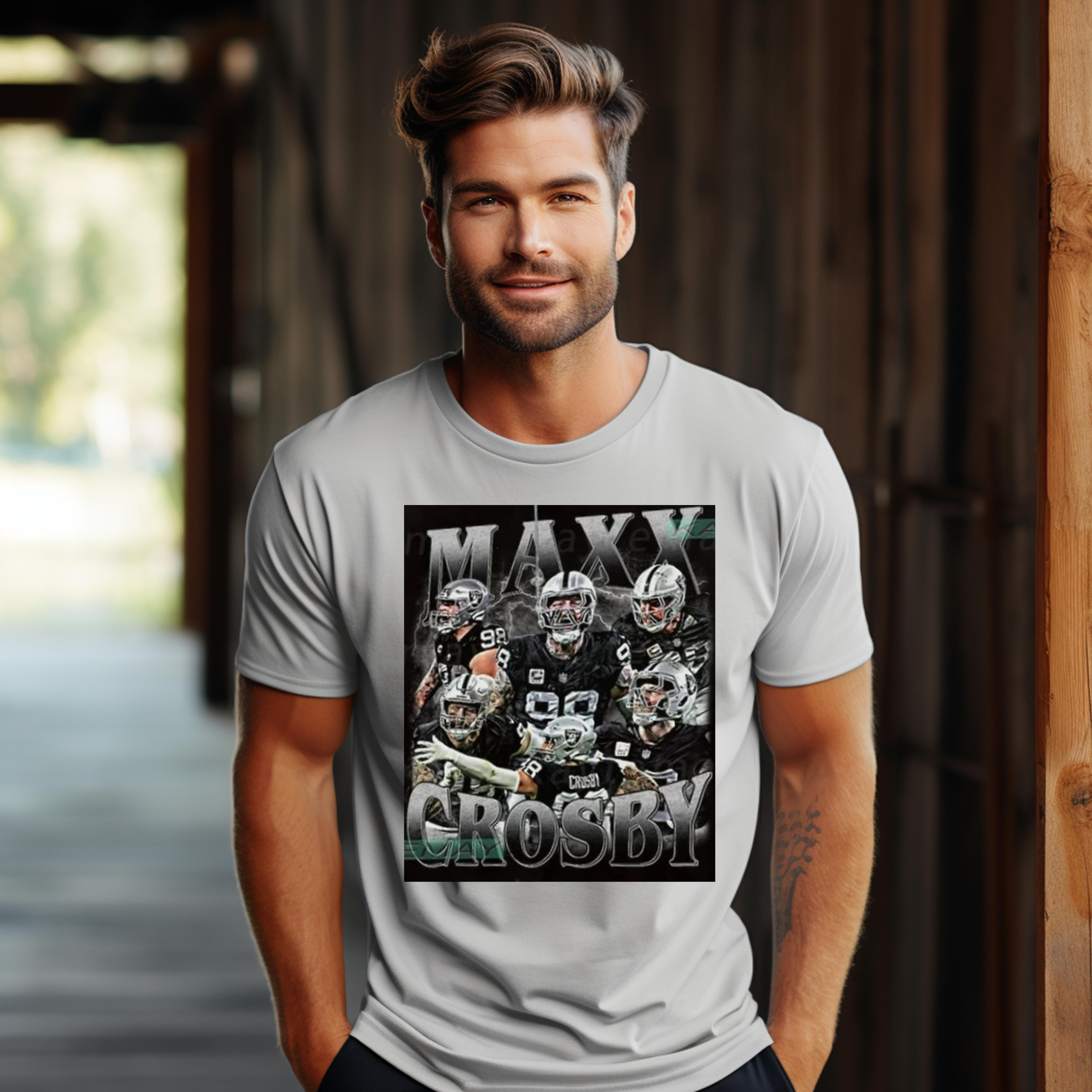 Image Maxx Crosby image beautiful - Vintage Maxx Crosby shirt, Las Vegas Football UNISEX T-Shirt ...