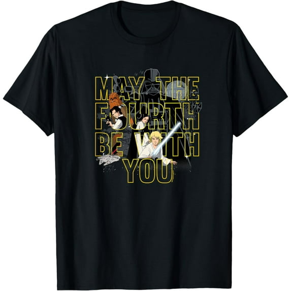 Vintage - May the Fourth Be with You T-Shirt S-5XL - Trending Birrthday Tee Gifts Vintage Tee -Birthday Gifts