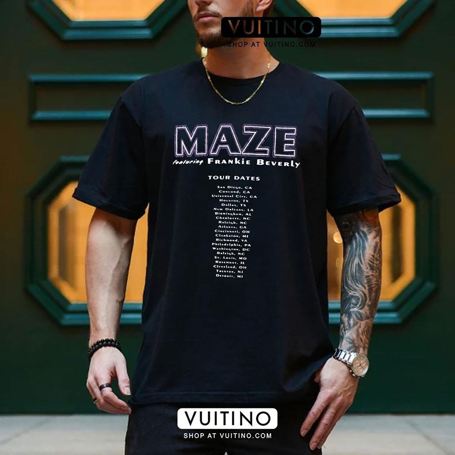 Vintage Maze Featuring Frankie Beverly Tour Dates Shirt