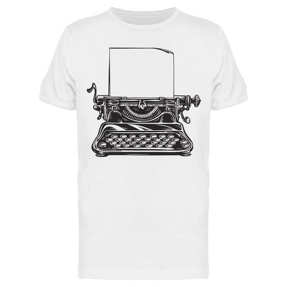 Vintage Mechanical Typewriter Tee Men's -Image by Shutterstock