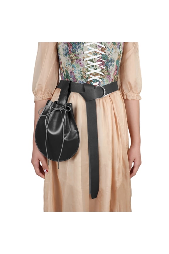 Vintage Medieval Waist Pack Waist Bag PU Medieval Embossed Belt Pouches