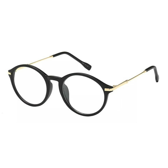 Vintage Medium Round Move Clear Lens Glasses Fashion Men Women Retro Frame