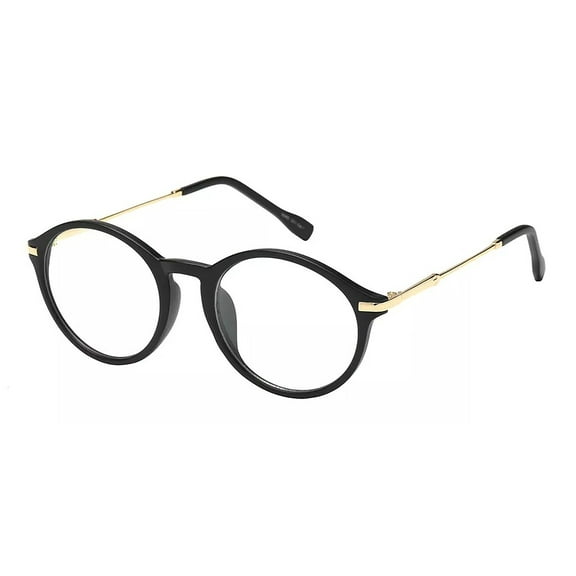 Vintage Medium Round Move Clear Lens Glasses Fashion Men Women Retro Frame