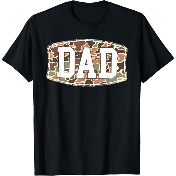 Vintage Men Old School Camo Dad, Retro Camouflage Daddy Father's Day T-Shirt S-5XL Trending Birrthday Tee Gifts Vintage Tee -Birthday Gifts, Vintage Birthday Gift