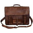 thumbnail image 1 of Vintage Men'S Brown Handmade Leather Briefcase Best Laptop Messenger Bag Satchel for Men Gifts for Him, 1 of 7