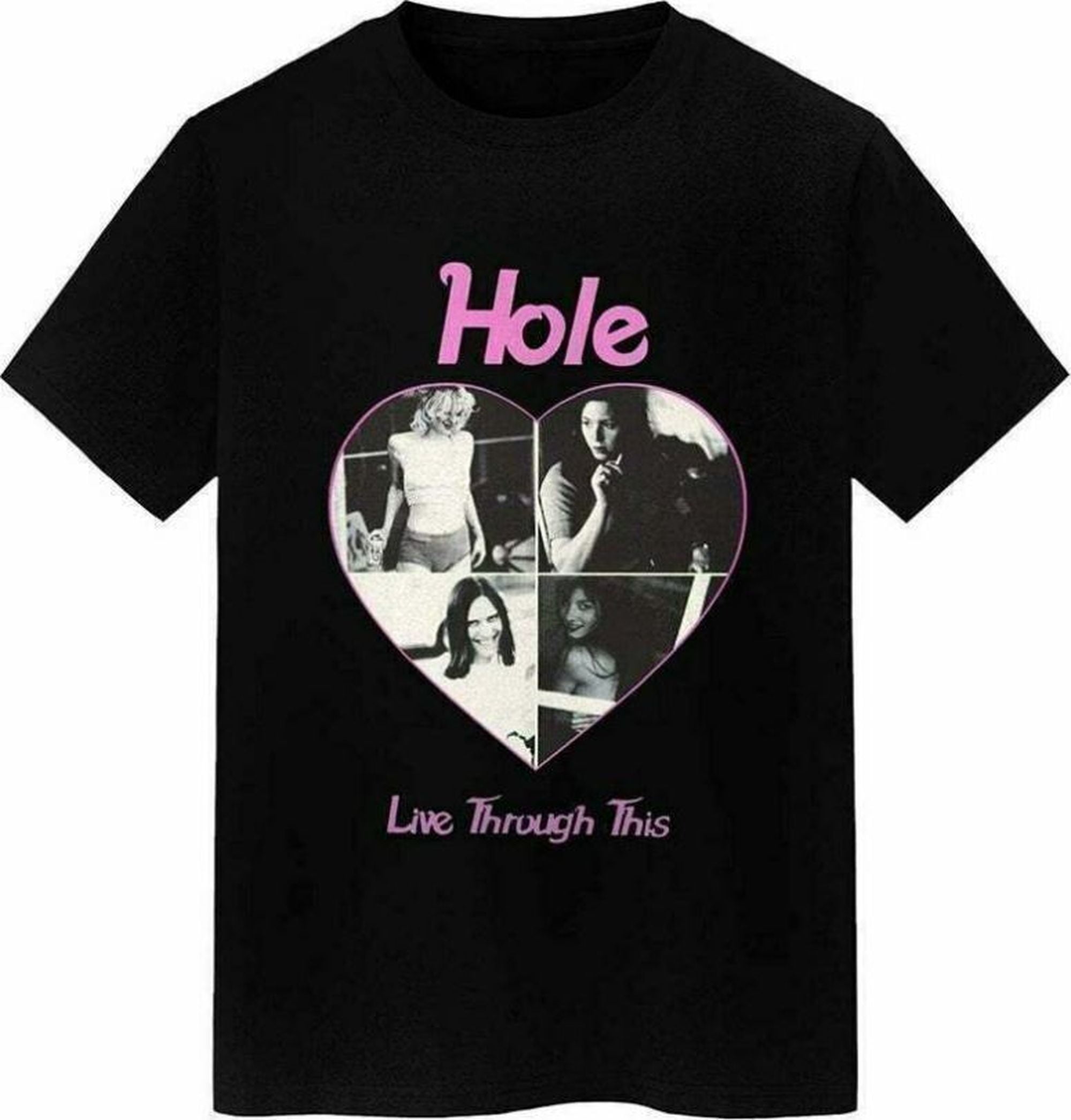 Vintage Men's Black TShirt New Hole Band Courtney Love Design