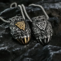 Vintage Men's Stainless Steel Ornament Titanium Steel Pendant Necklace