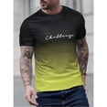 thumbnail image 1 of Vintage Men‘s T-shirts 3D Gradient Print Short-sleeve Tops Summer Casual Street Hip Pop T Shirt Fashion Oversized Loose Clothing, 1 of 7