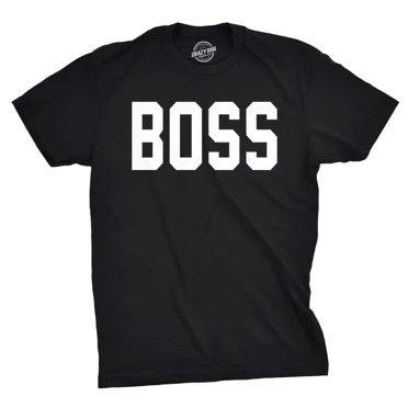 Vintage Mens Boss Shirt T Shirts For Dads Hilarious Tees For Family T - Perfect Gifts For Everyone