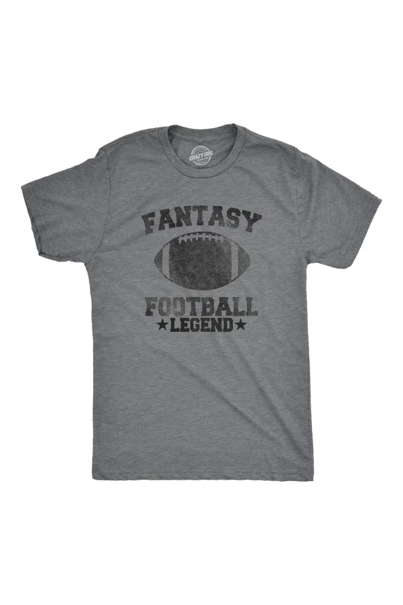 Vintage Mens Fantasy Football Legend Funny T Shirt Season Novelty Graphic Dad Gameday - Perfect Gifts For Everyone