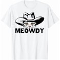 thumbnail image 1 of Vintage Meowdy Cat Cowboy Country Western Funny Cat Lover Shirt Unisex Classic Fit Pure Cotton Tee, 1 of 5
