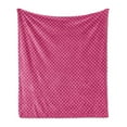 thumbnail image 1 of Vintage Mermaid Soft Flannel Fleece Throw Blanket, Japanese Squama Inspired Fish Scale Fish Girl Tail Pattern, Cozy Plush for Indoor and Outdoor Use, 70" x 90", Purple Pink Salmon, by Ambesonne, 1 of 5