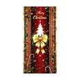thumbnail image 1 of Vintage Merry Christmas Door Cover Backdrop Red and Green Hanging Banner for New Year Indoor/Outdoor Front Door Party Supplies 35"*71", 1 of 6