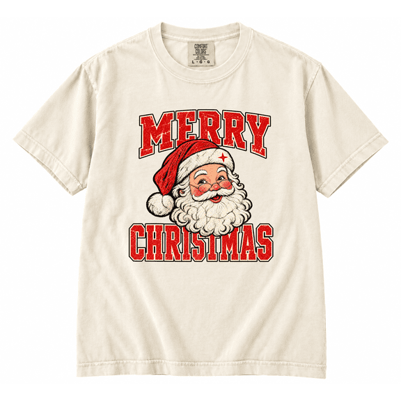 Vintage Merry Christmas Shirt, Christmas Santa Shirt, Vintage Christmas Tee, Retro Holiday Shirt