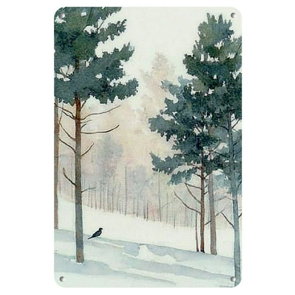 Vintage Merry Christmas Tree Metal Sign - Retro Pine Tree Wall Art Plaque, Perfect for Kitchen, Bar, Coffee Shop, Home & Garage Decor