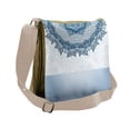 thumbnail image 1 of Vintage Messenger Bag, Lace Details, Unisex Cross-body, by Ambesonne, 1 of 2