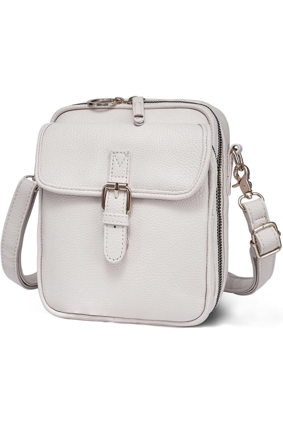 Vintage Messenger Bag for Women – Large Capacity Crossbody Leather Bag with RFID Anti-Theft, Multi-Card Slots, Adjustable Strap, Mini Shoulder Sling Pouch for Daily Use, Travel, Shopping