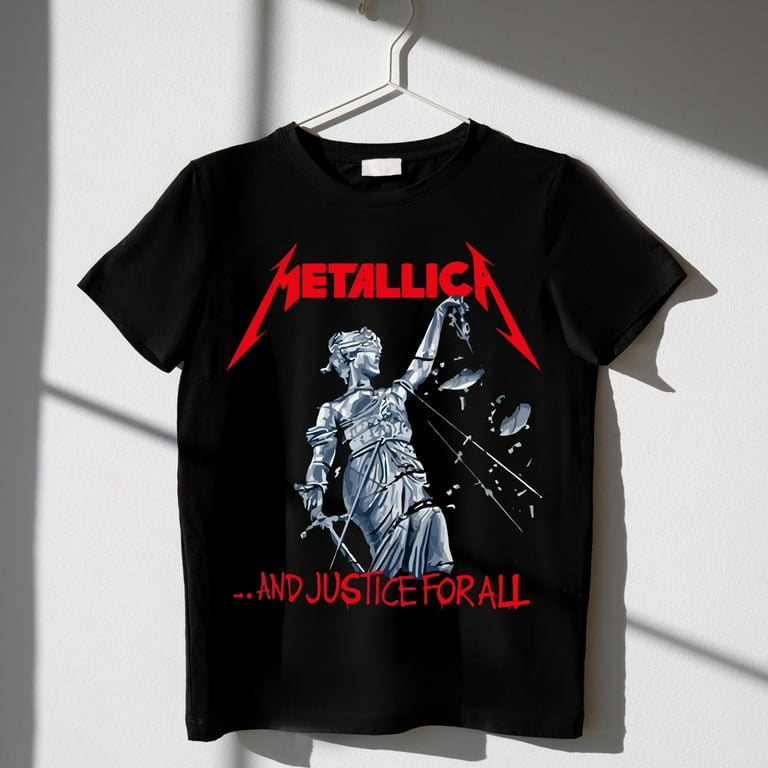 Vintage Meta.llica T-Shirt • 80s Justice For All Tour Band Tee