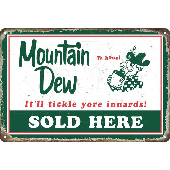 Vintage Metal Bar Wall Sign Man Cave Garage Bedroom Office Decor Mountain 8 x 12 Inch