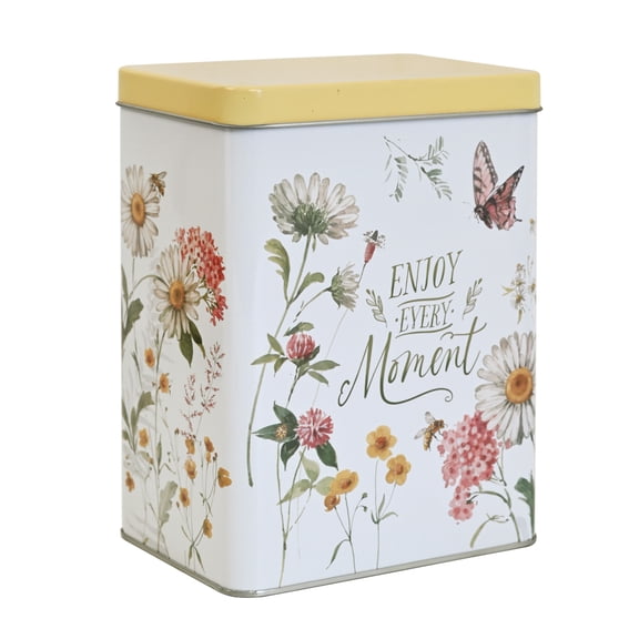 Vintage Metal Cookie Tin with Lid,Storage Containers for Kitchen Pantry, Gift Giving for Christmas Holidays, Decorative Box for Cookies, Candy, Snacks, Treats