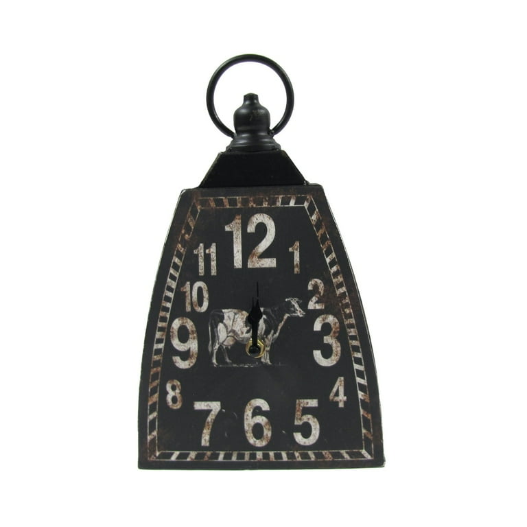 Rustic Metal Cowbell Table Mantle Clock Vintage Cow Bell Farmhouse Kitchen Decor Rustic Metal Cowbell Table Mantle Clock Vintage Cow Bell Farmhouse Kitchen Decor