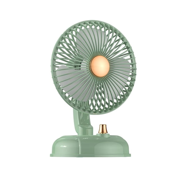 Vintage Metal Desk Fan Retro Table Fan Rechargeable, Oscillating USB Battery Operated Fan, Small Quiet Bedroom Fan for Home Office Dorm