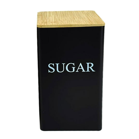 Vintage Metal Kitchen Canister Set - Coffee, Tea, Sugar Storage Jars with Airtight Lids, Farmhouse Countertop Decor for Flour, Dry Food & Pantry Organization