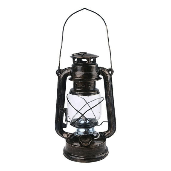 Vintage Metal Oil Lamp Portable Lantern Kerosene Light Outdoor Camping Bar Home Decorations