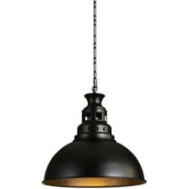 Vintage Metal Pendant Light for Kitchen Island, Retro Industrial Style Pendant Lamp for Dining Room, Semicircle Farmhouse Pendant Light Fixture, American Rustic Pendant Lighting for Bedroom