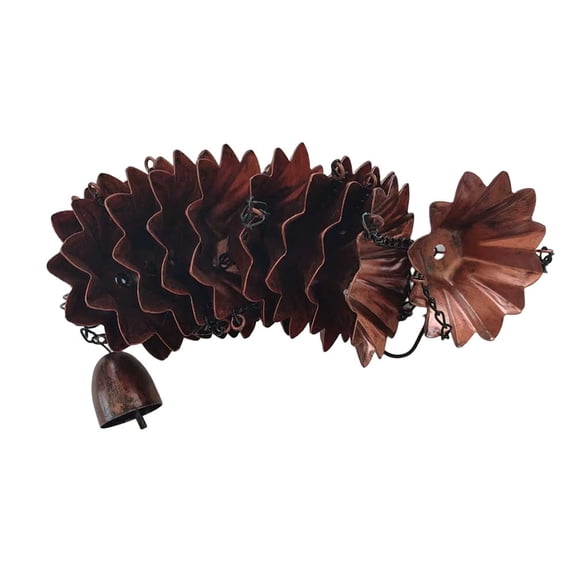 Vintage Metal Rain Chain Rain Catcher For Gutter Roof Decoration Metal Drainage Rain Chain Downspout Tool