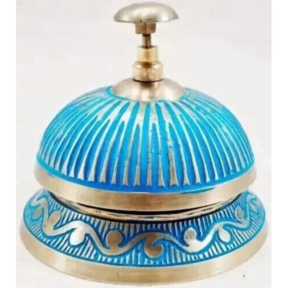 Vintage Metal Service Bell for Desk or Counter Reception Restaurant Decorative Gift